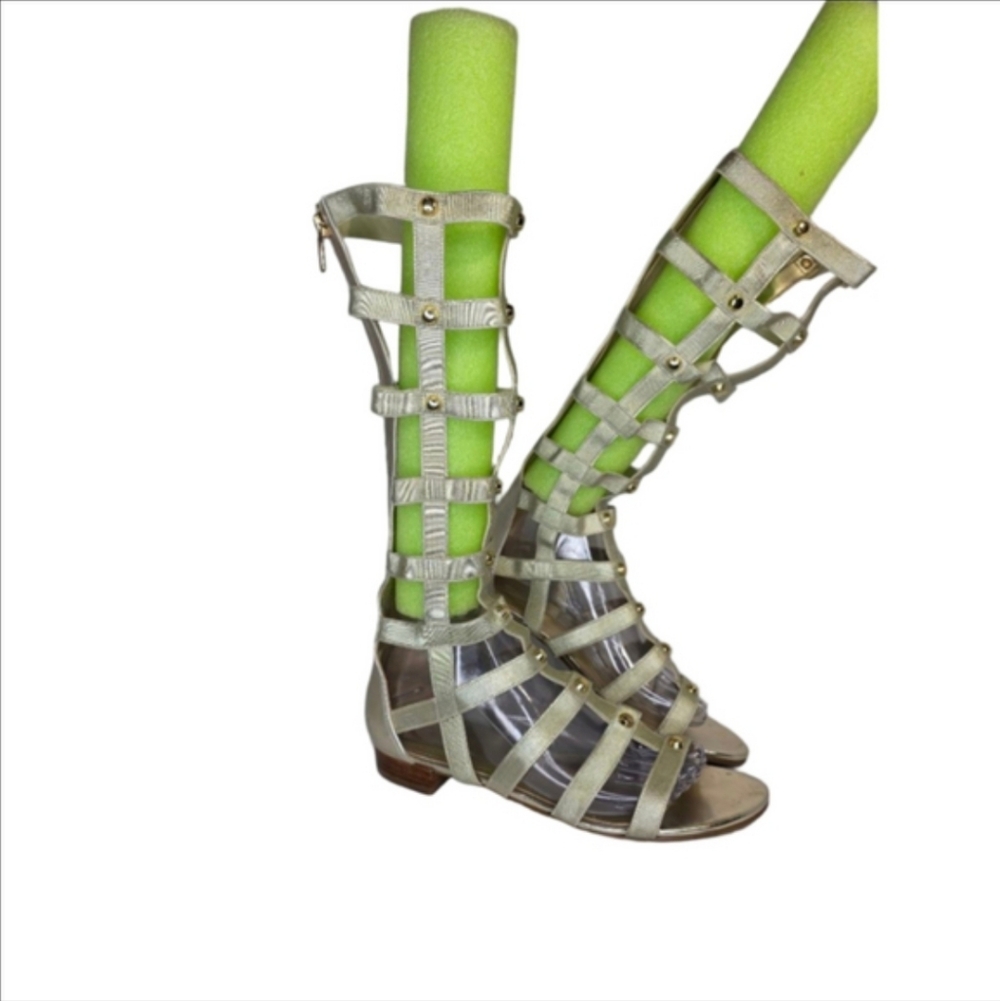 Marc Fisher Gold Gladiator Sandals Size women's 8 - Picture 7 of 7